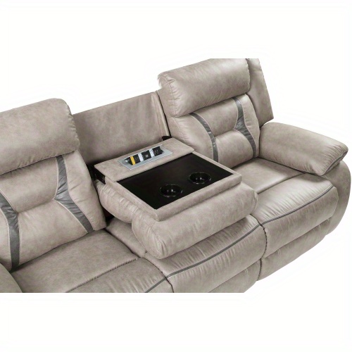   recliner sofa with   table pearl silvery halloween chrismas gift details 5
