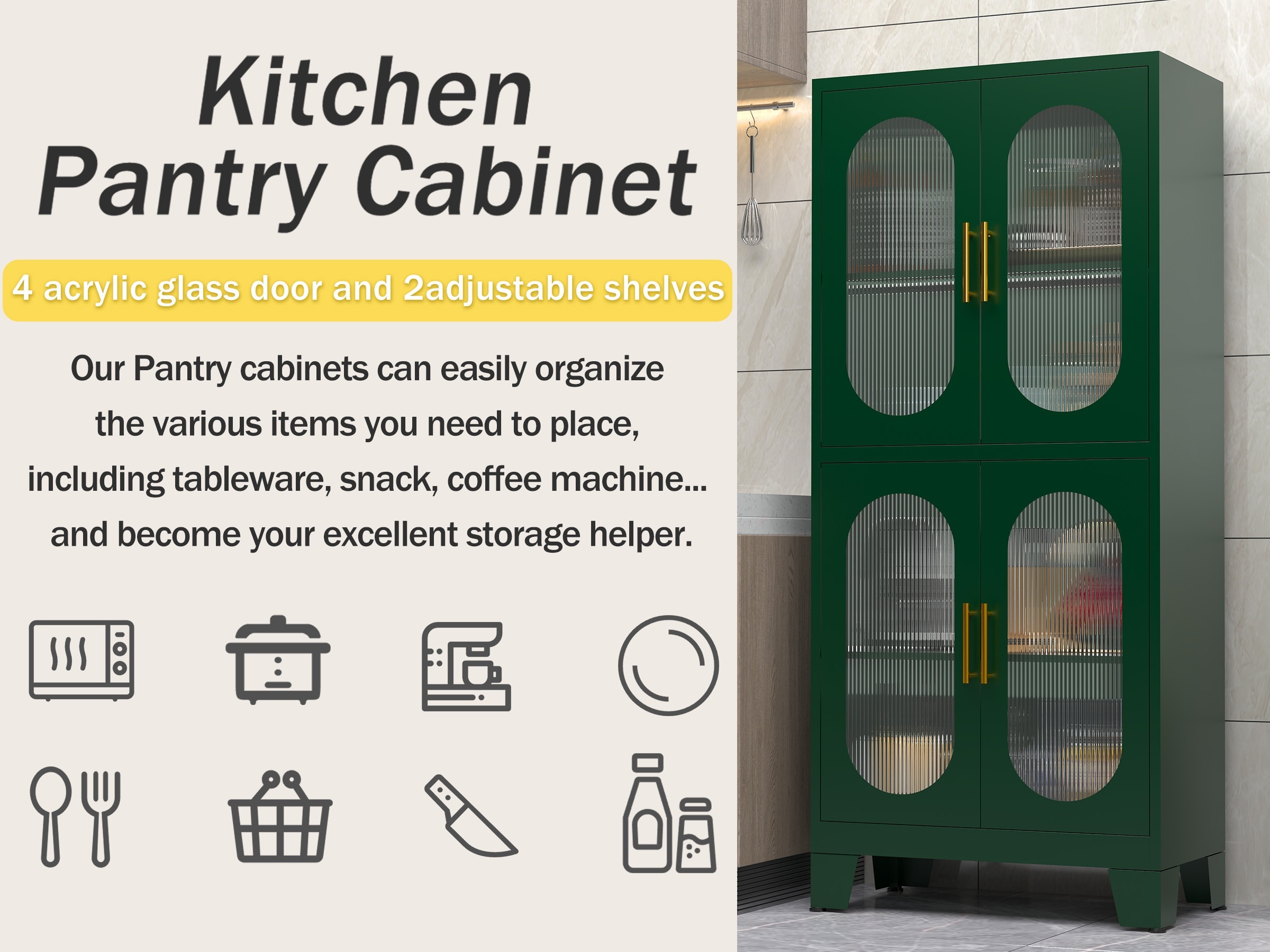 storage cabinet with four acrylic glass doors details 0